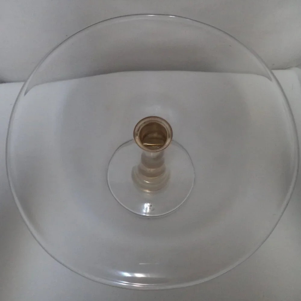 Bombay glass Cake stand pedestal display Made in Poland 7